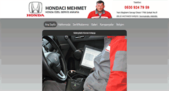 Desktop Screenshot of hondacimehmet.com